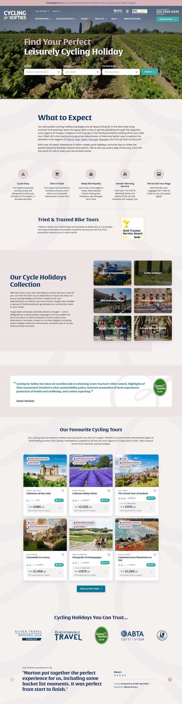 Screenshot of Cycling for Softies